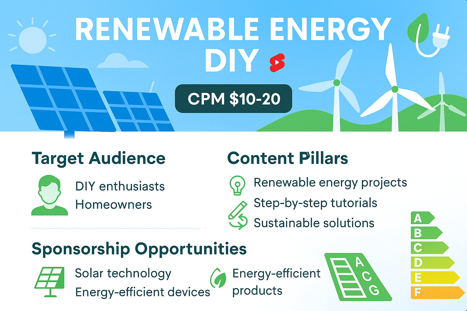 Renewable Energy DIY Infographic
