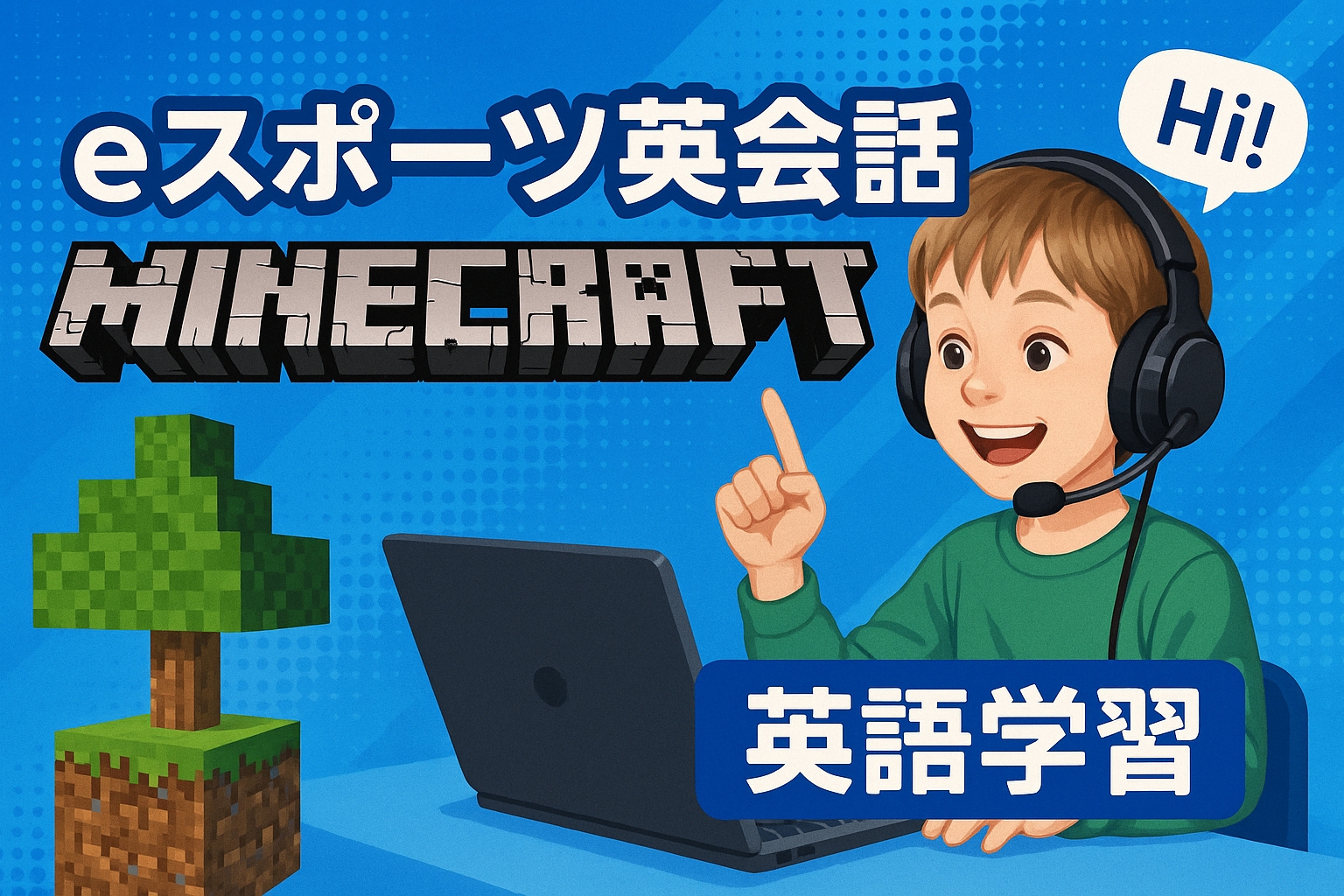 eスポーツ英会話 マインクラフト サムネイル