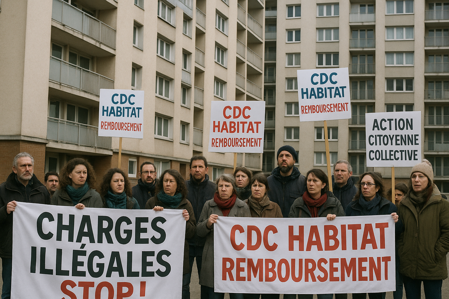 Manifestation de locataires