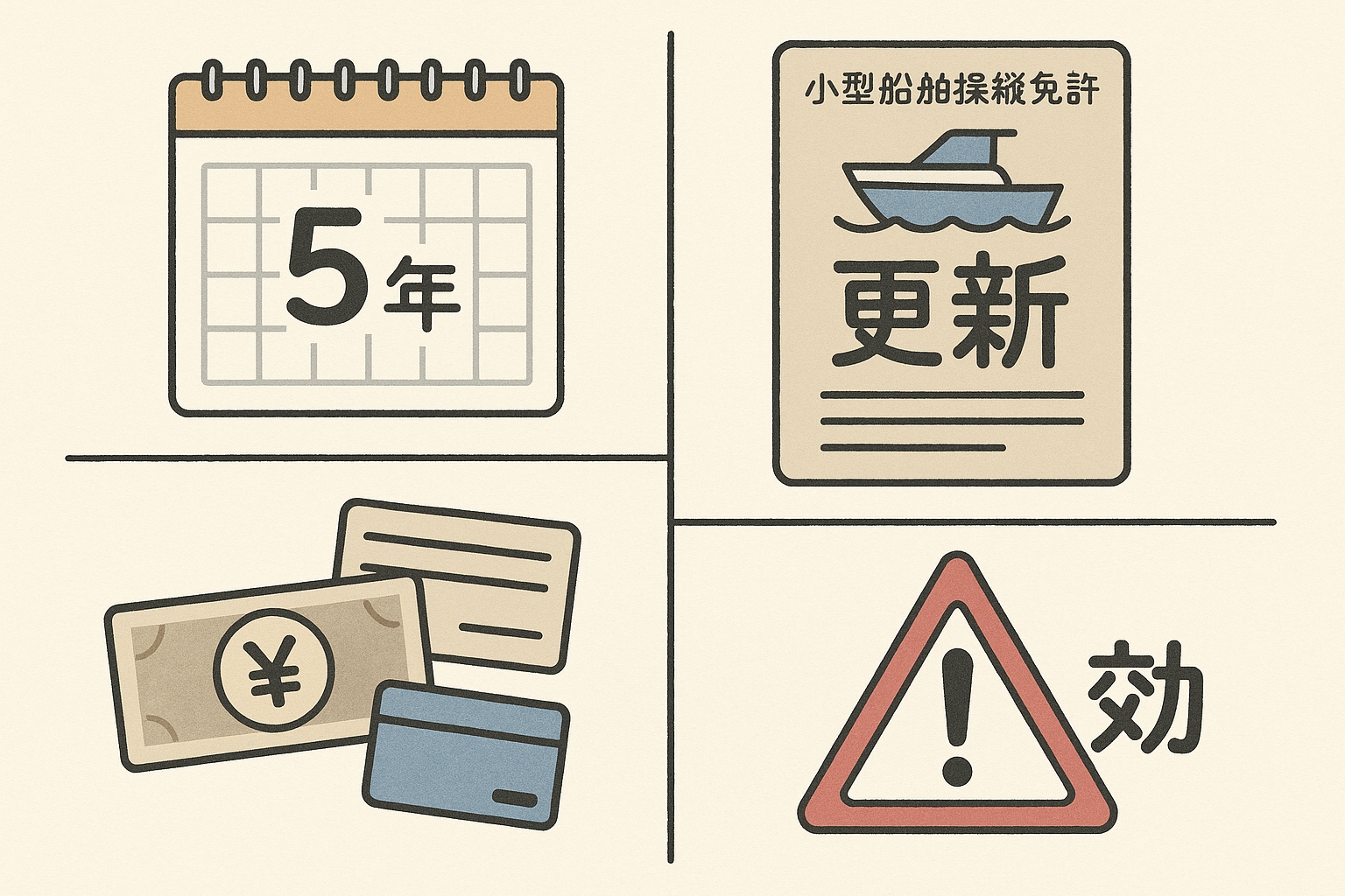 小型船舶免許の維持費用