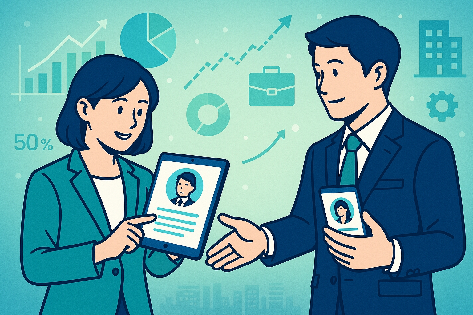 オンラインでの人材マッチング