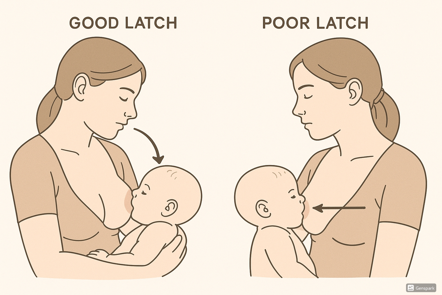 Breastfeeding latching techniques