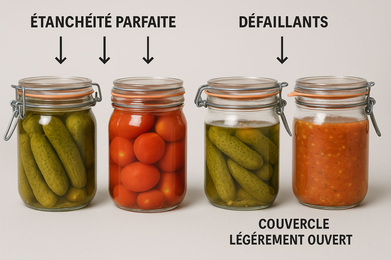 COMPARAISON BOCAUX ÉTANCHES ET DÉFAILLANTS