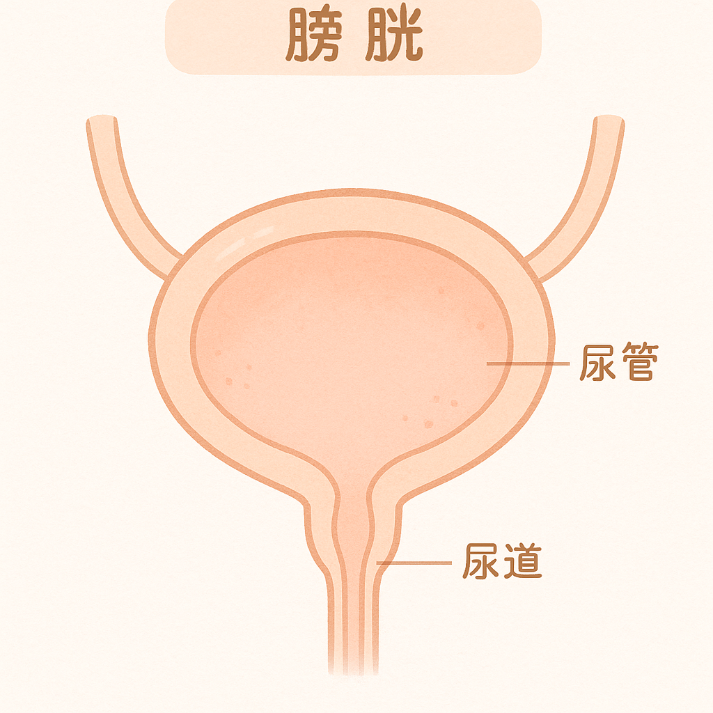 健康な膀胱のイラスト