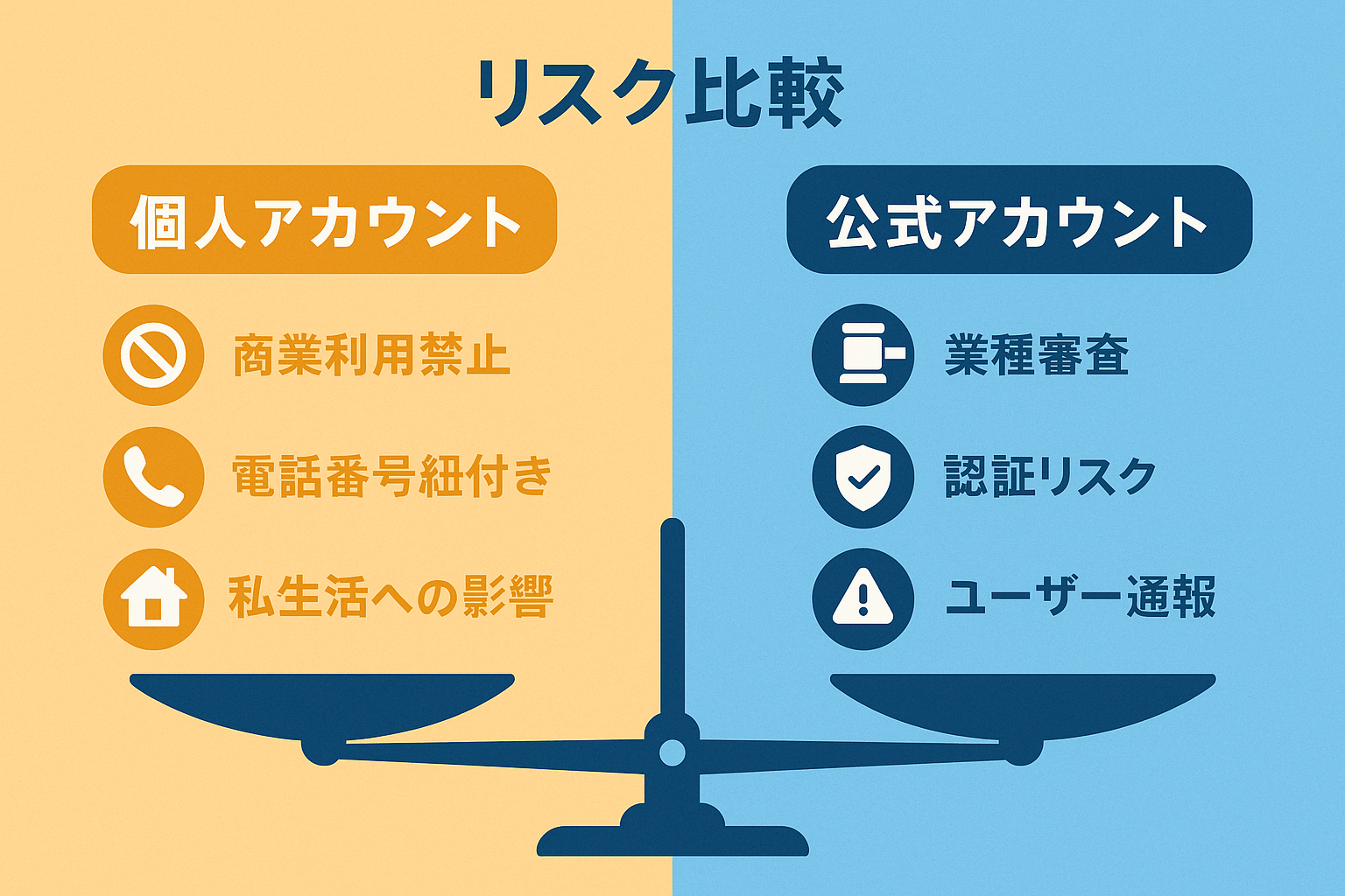 個人アカウントと公式アカウントのリスク比較 - それぞれの脆弱性と対策