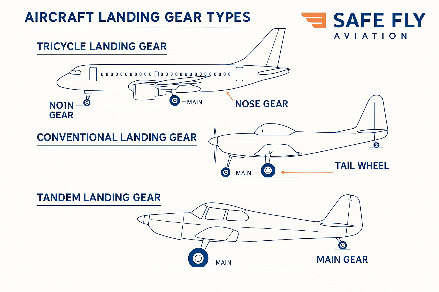 Aircraft Landing Gear Types Comparison