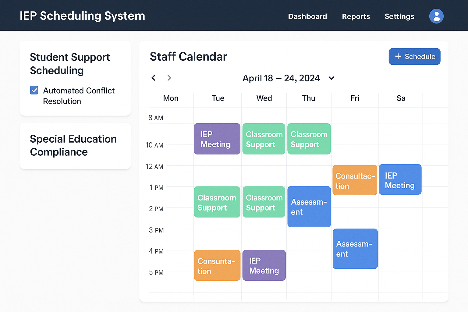 IEP Scheduling System