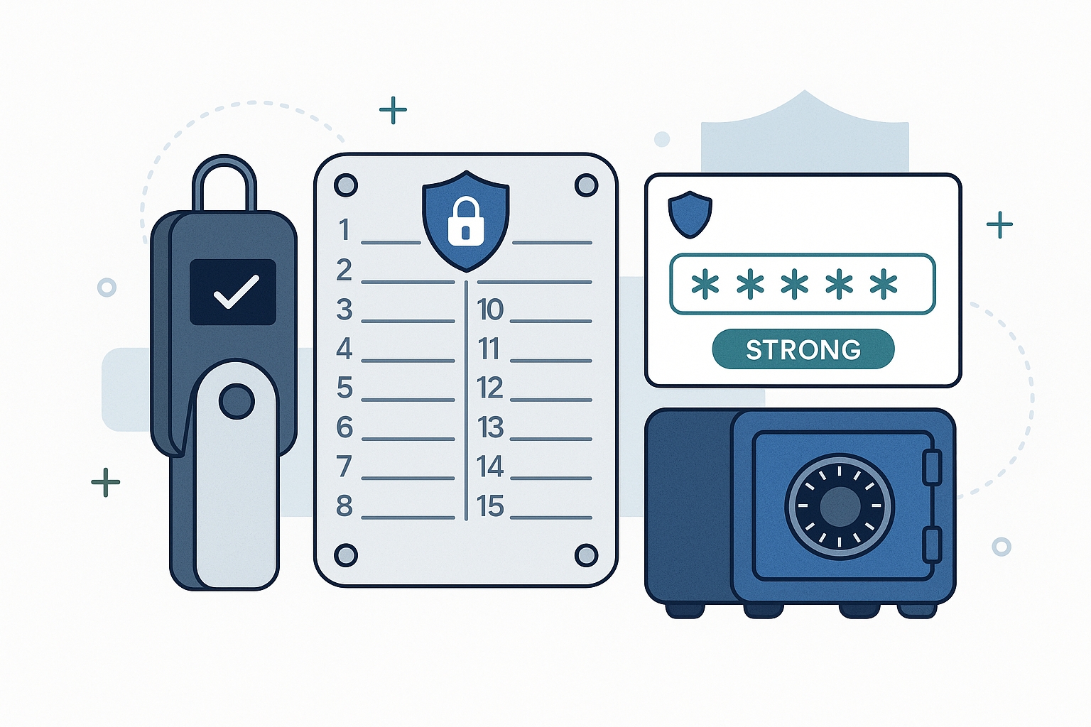Crypto security best practices illustration
