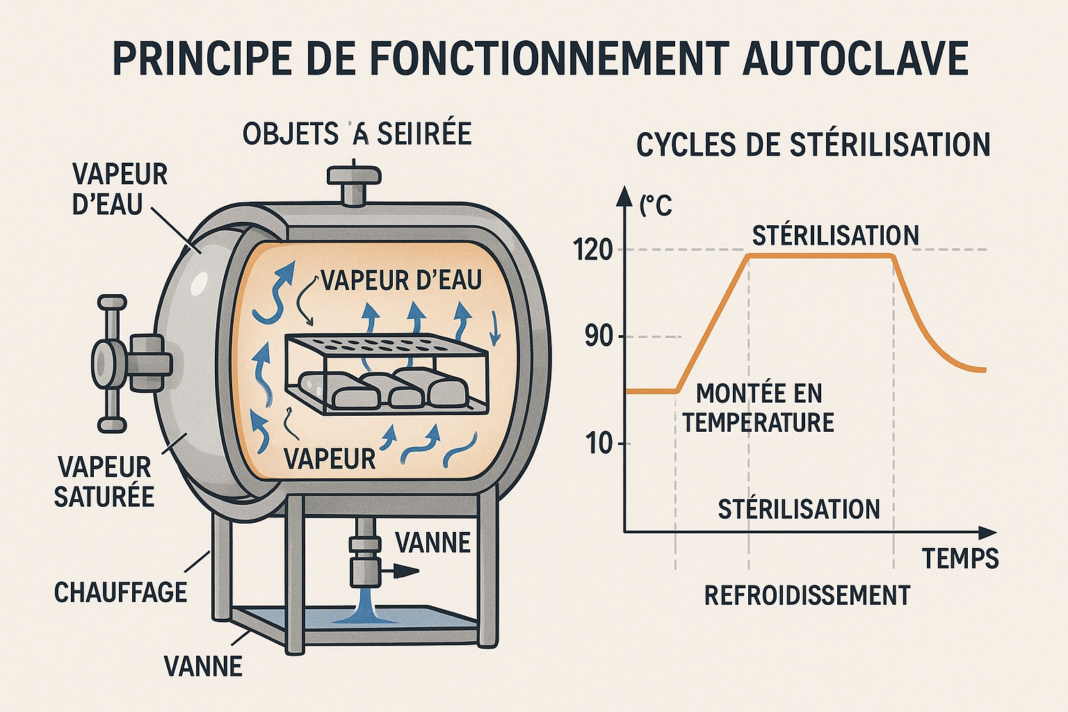 PRINCIPE FONCTIONNEMENT AUTOCLAVE
