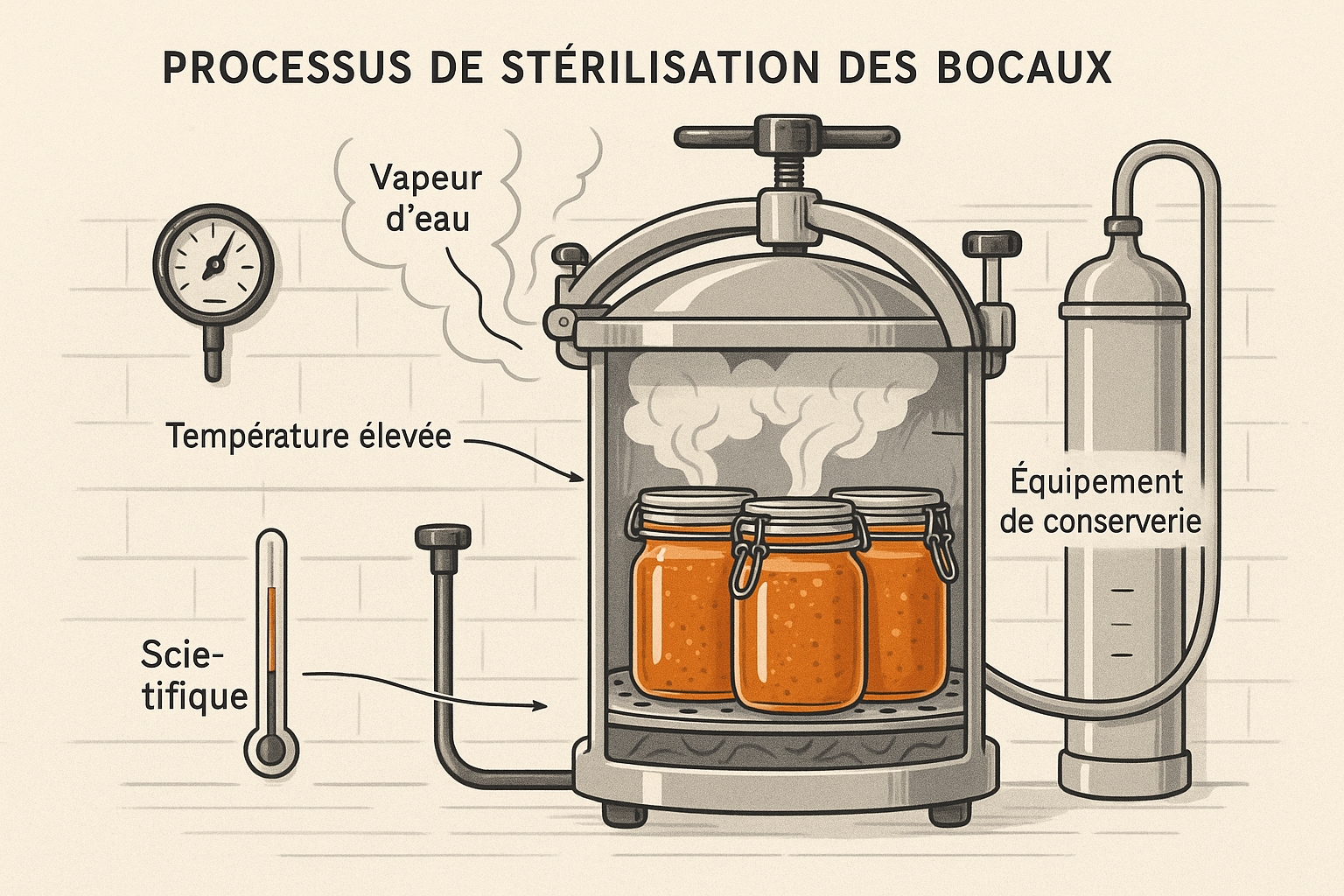 PROCESSUS DE STÉRILISATION DES BOCAUX