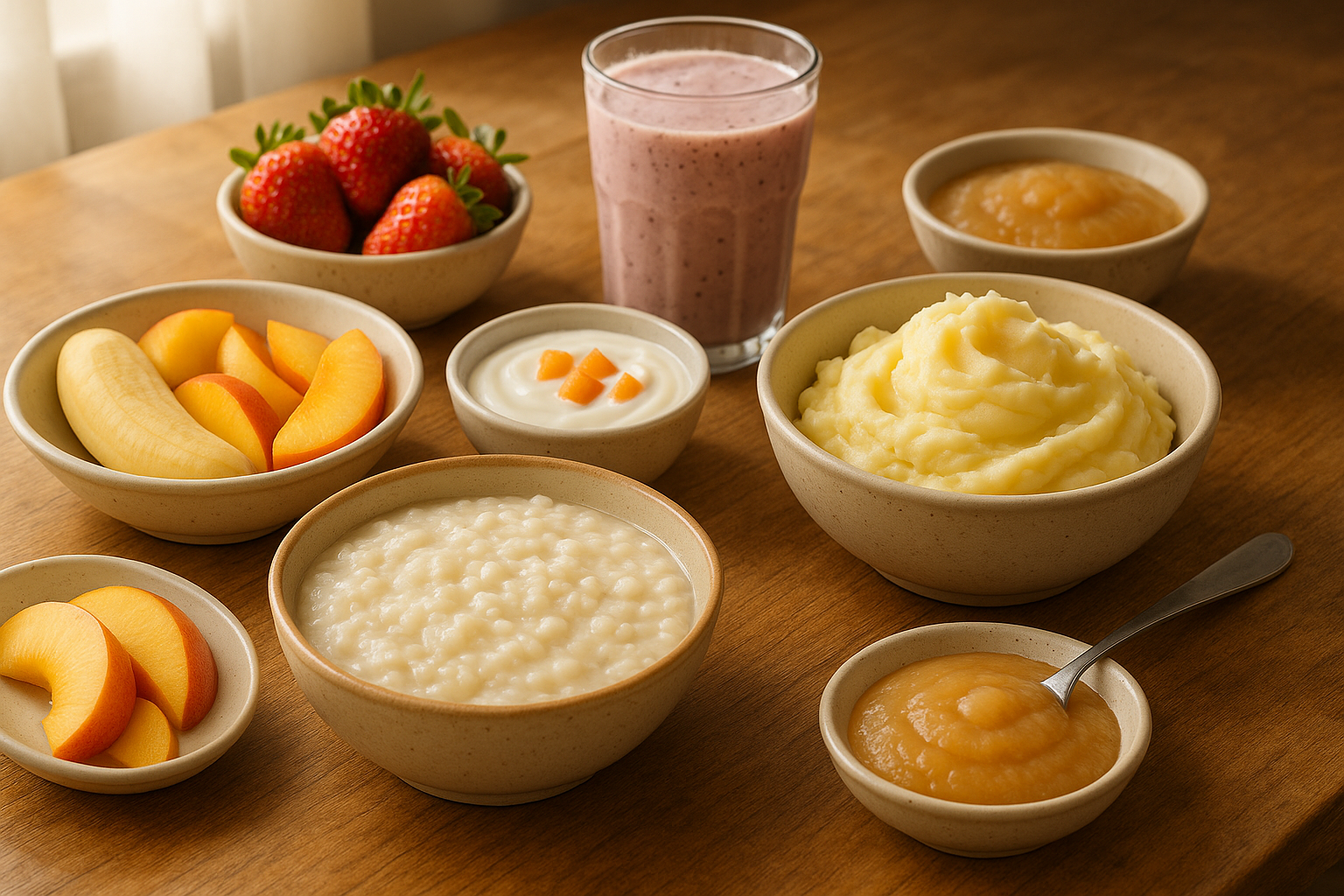 부드러운 음식들