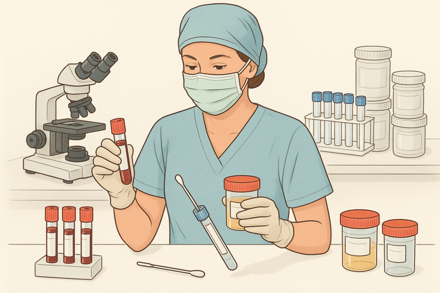 Specimen Collection Illustration