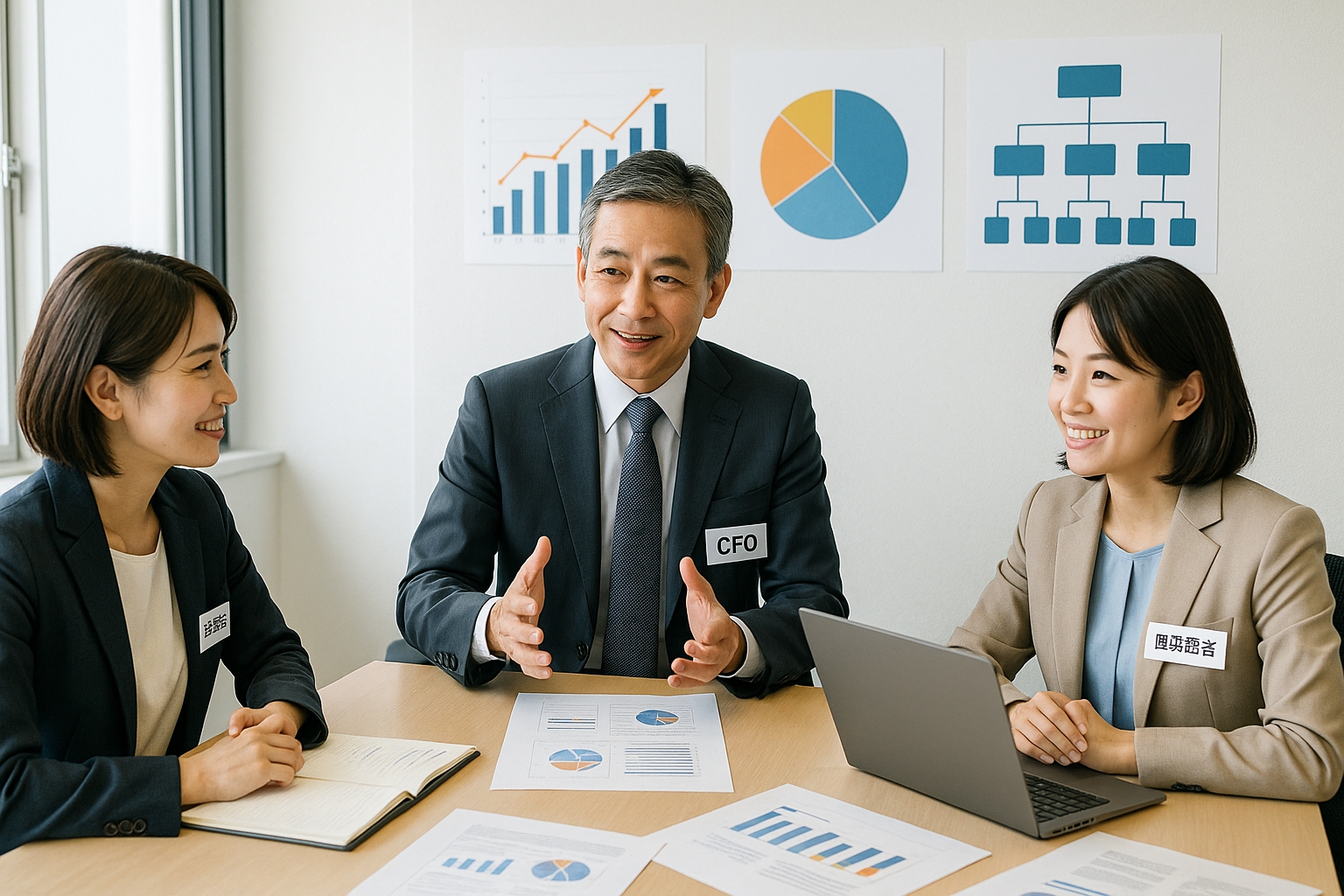 経営管理チームのミーティング