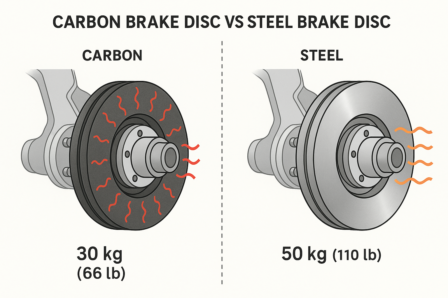 Carbon vs Steel Brake Comparison