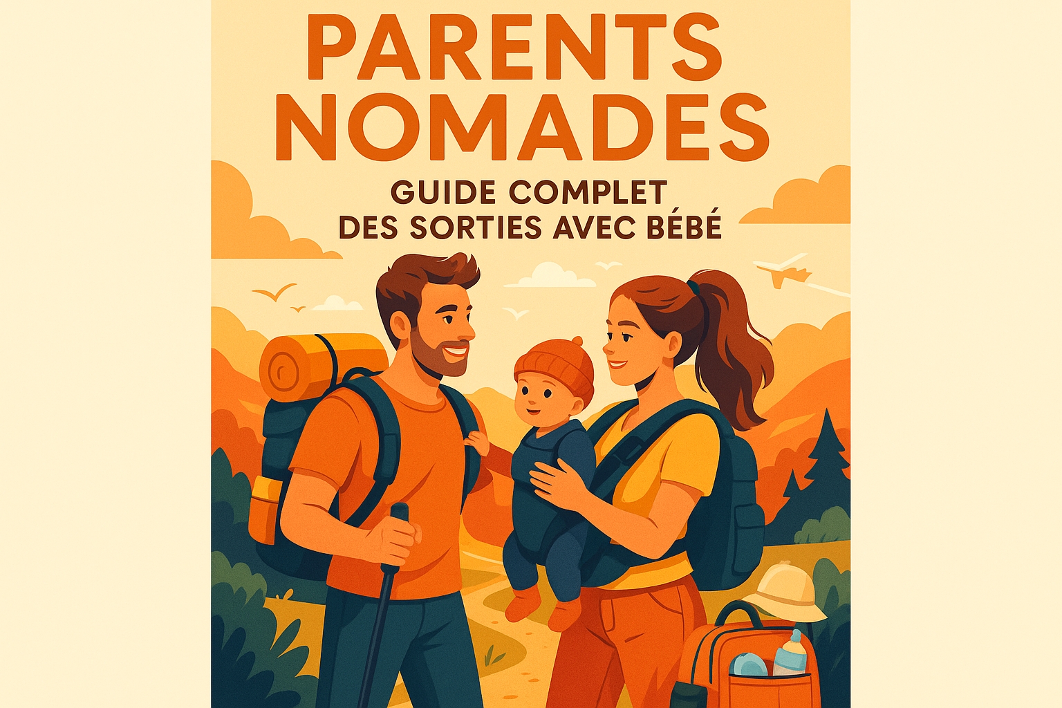 Parents nomades avec bébé