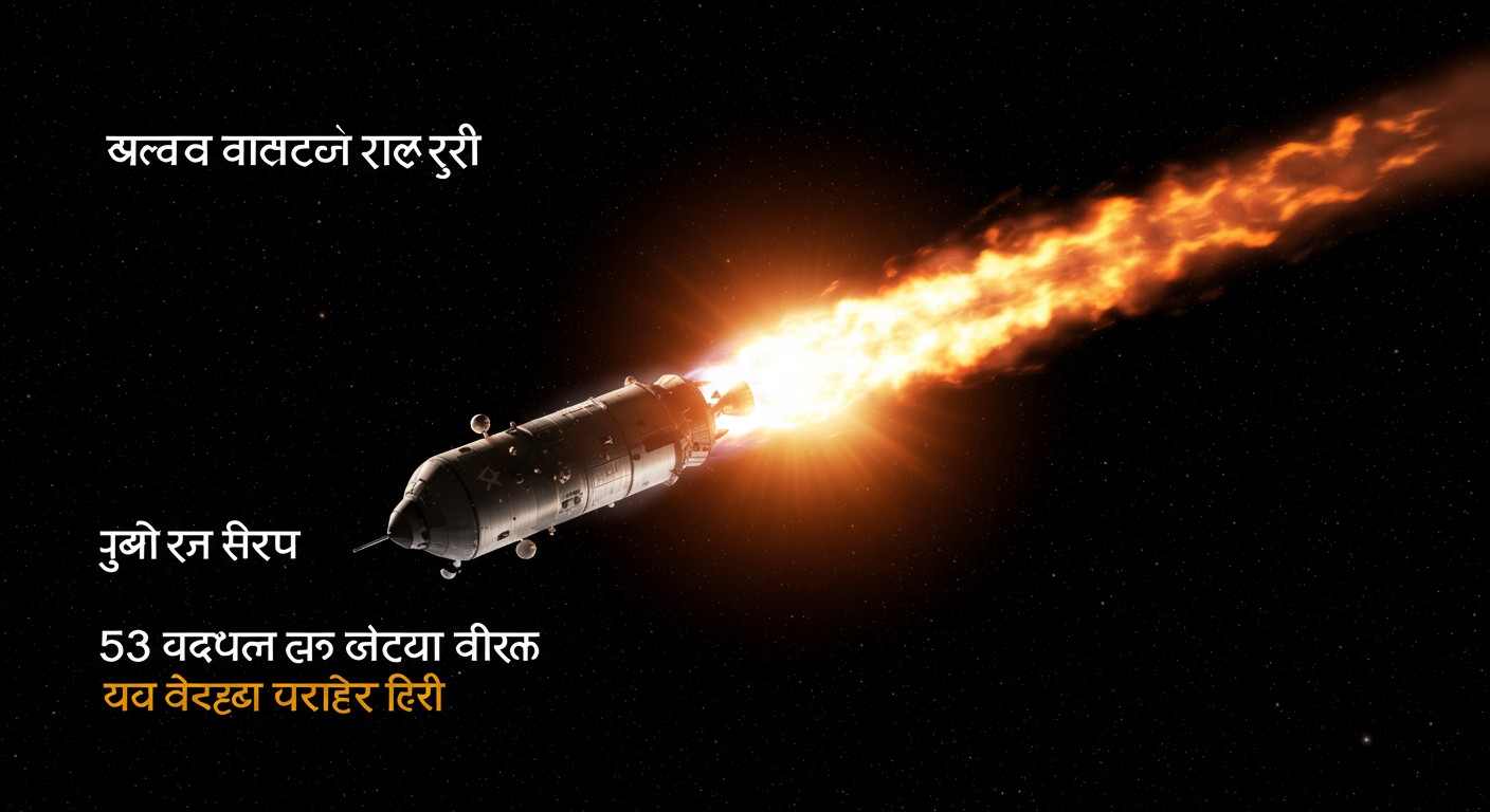 सोवियत अंतरिक्ष यान पृथ्वी पर वापस गिरता हुआ