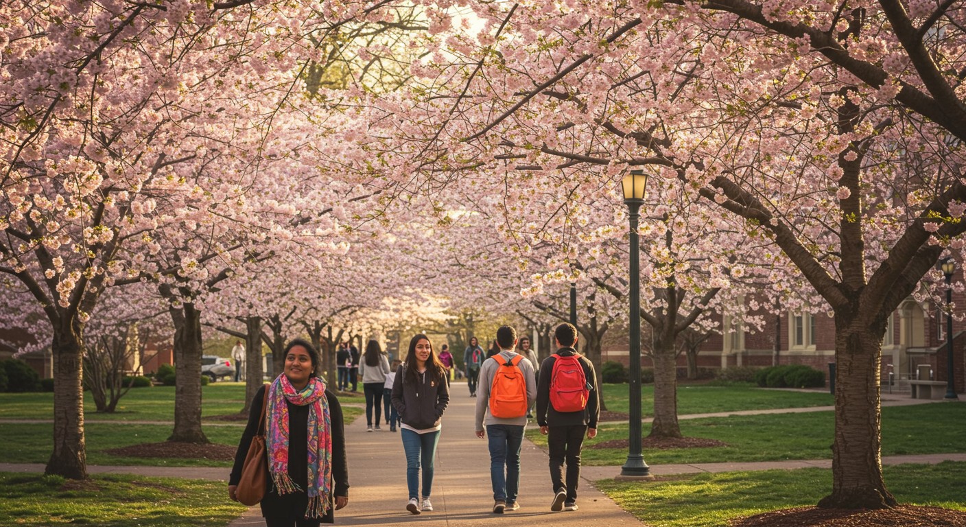 Campus in spring