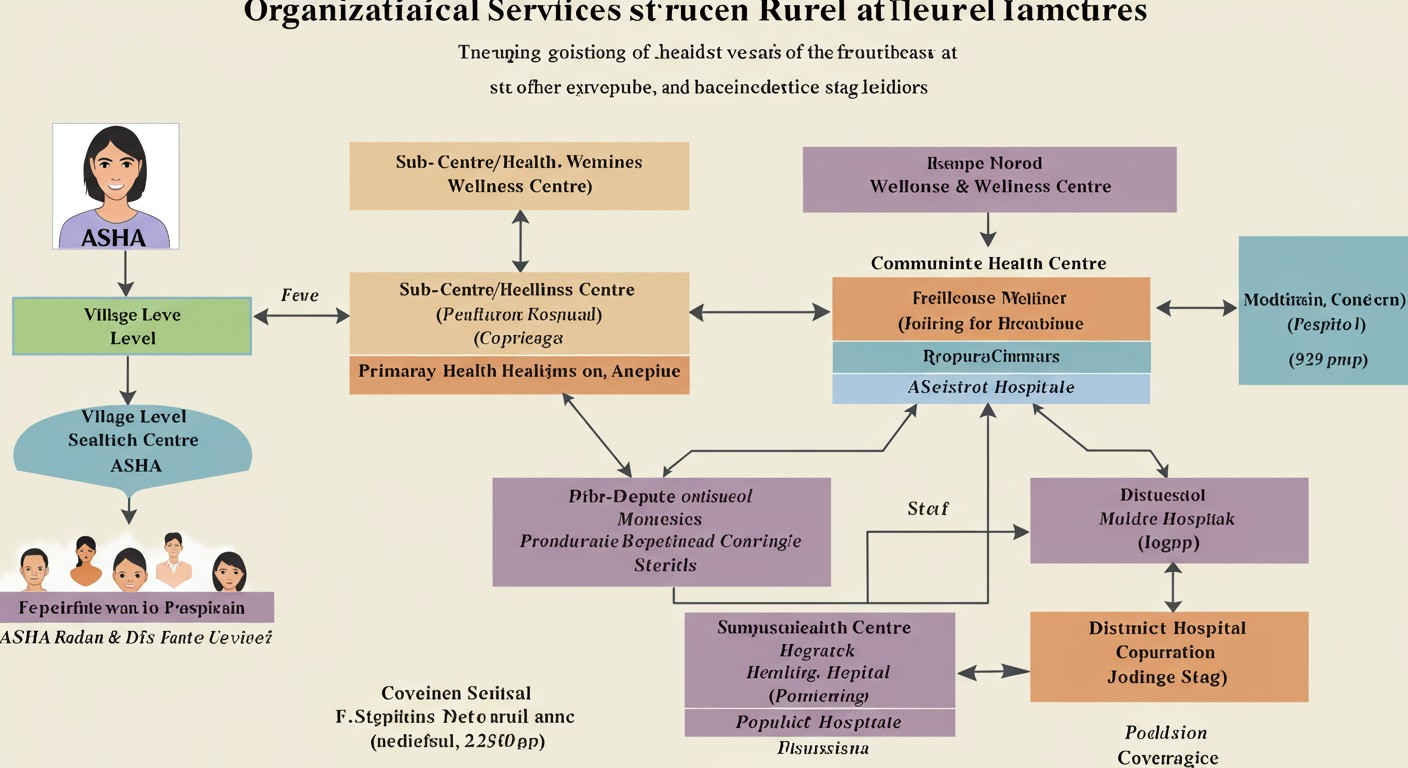 Rural Health Services Organizational Structure in India