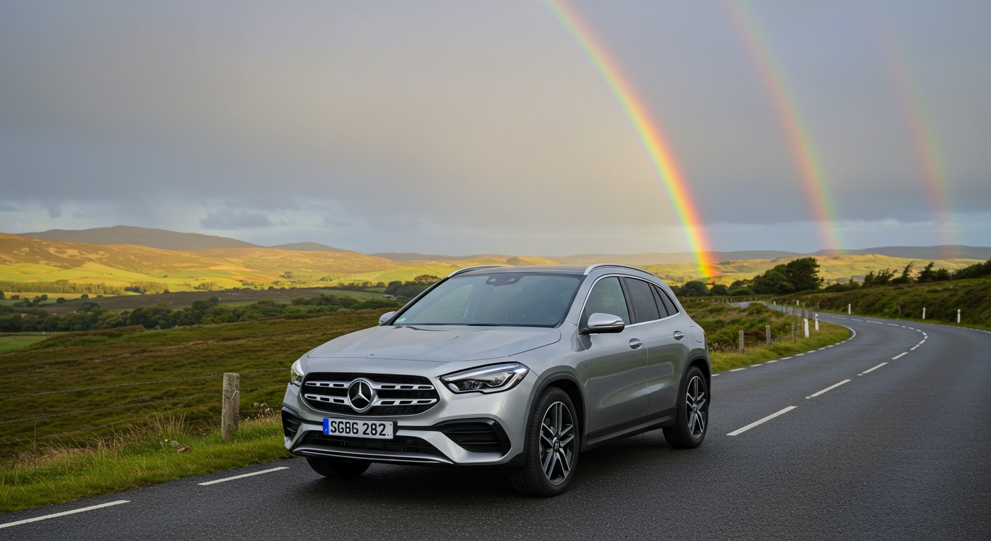 Mercedes GLA 250 with Rainbow