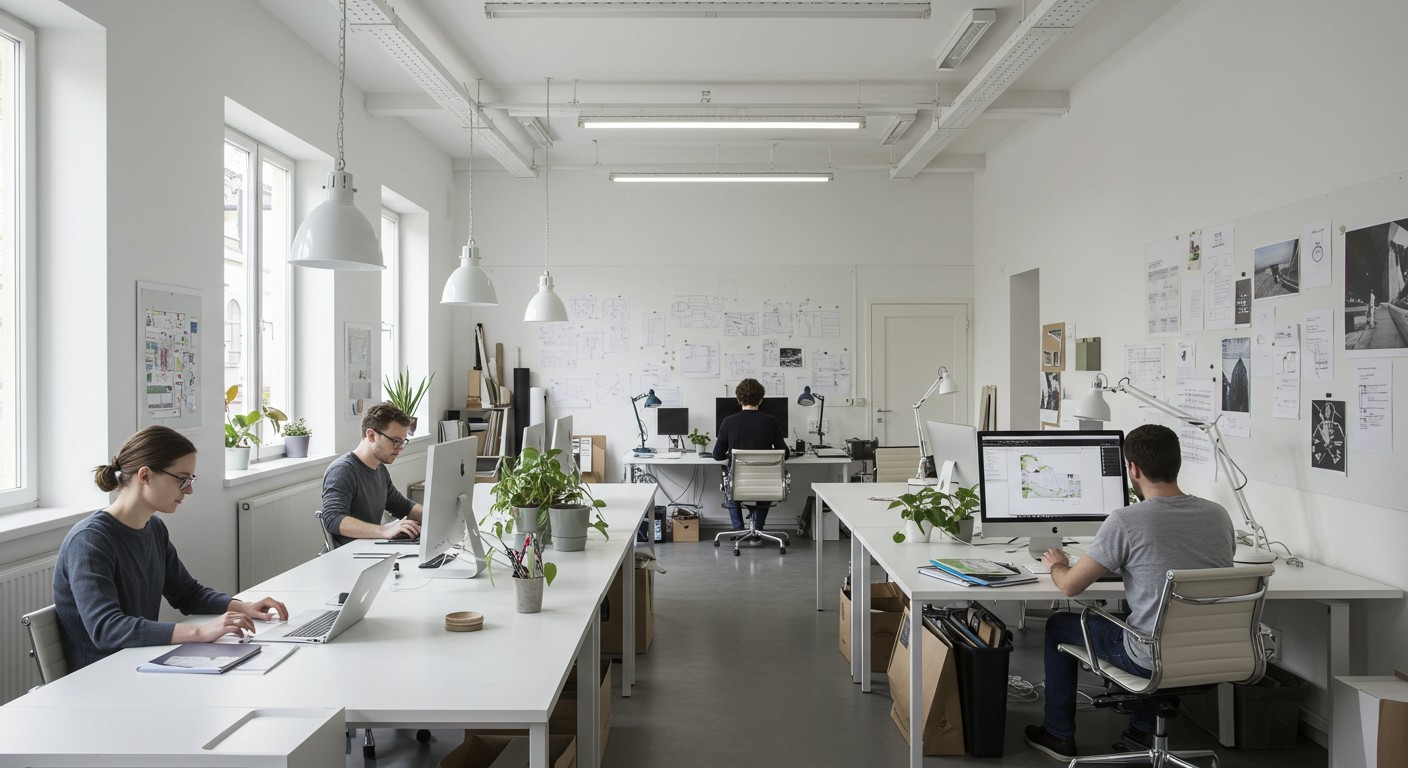 Studio Arco team in their workspace