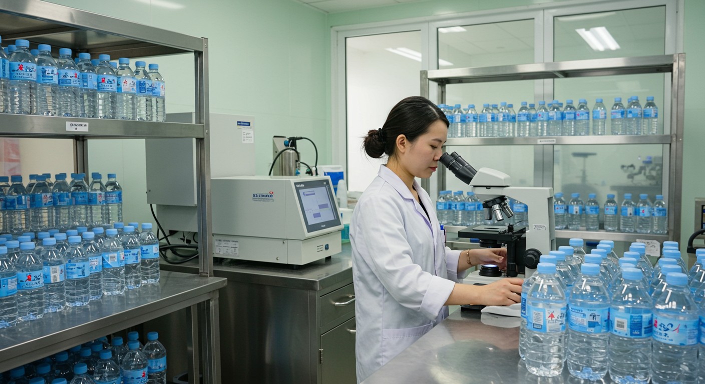 Kiểm soát chất lượng nước đóng chai