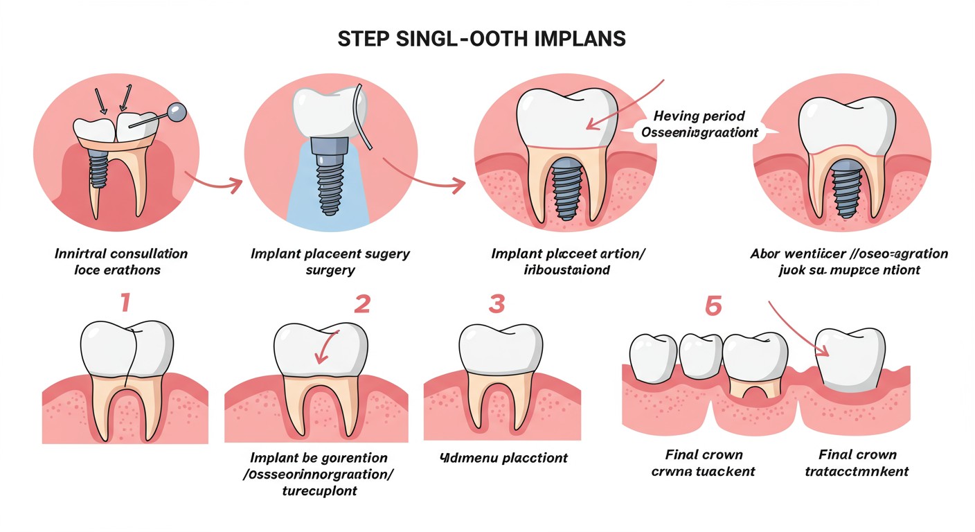 Single Tooth Implant Process