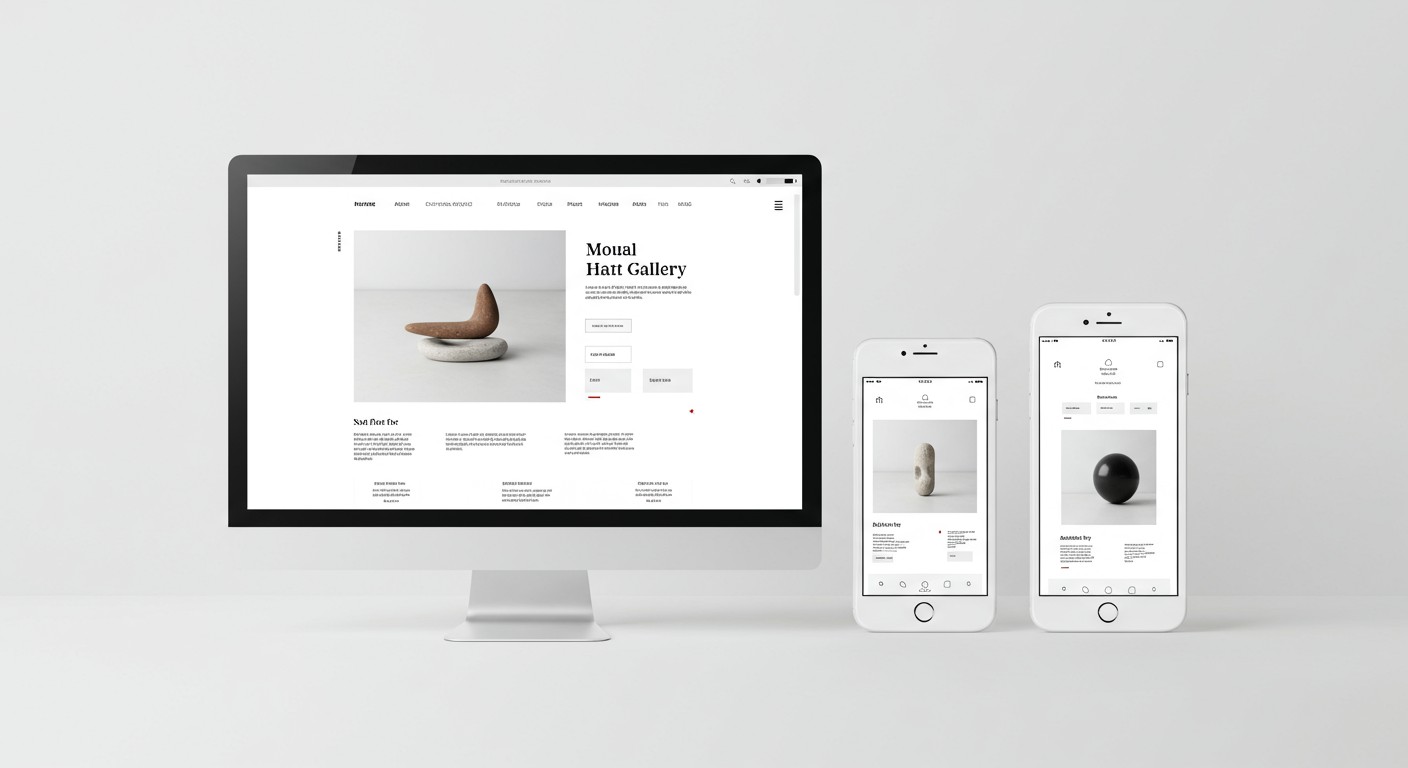 Web design project for art gallery