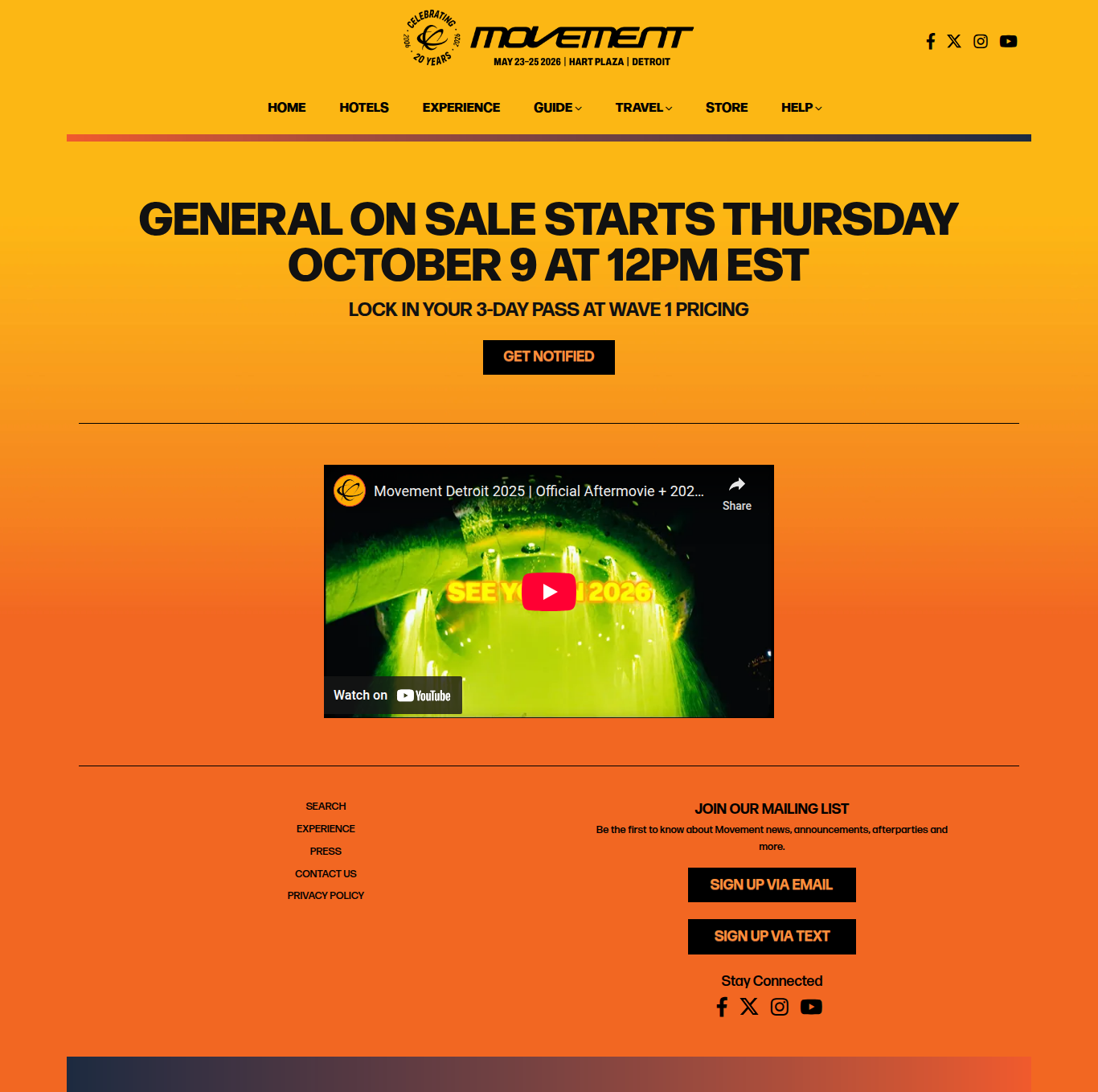 Movement Detroit Homepage