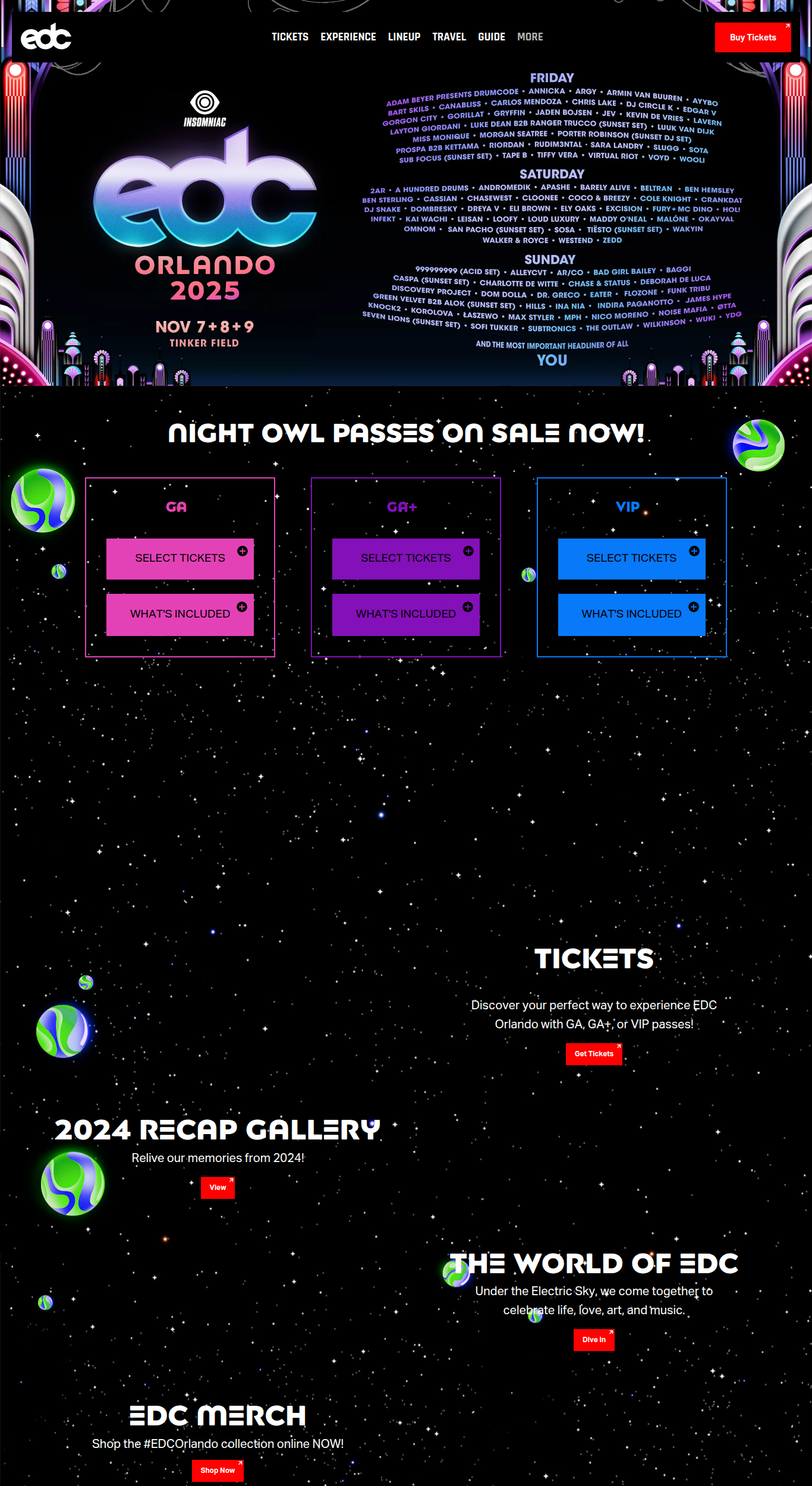 EDC Orlando Homepage