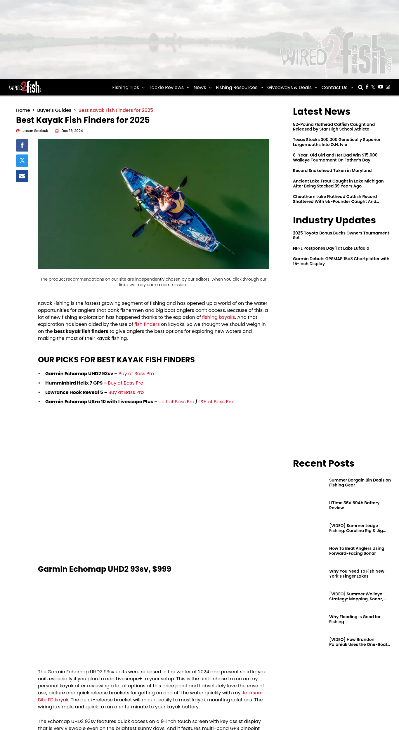 Garmin Striker Vivid 4CV fish finder