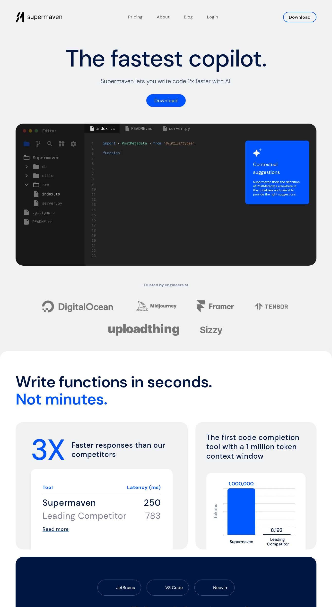 Supermaven Screenshot