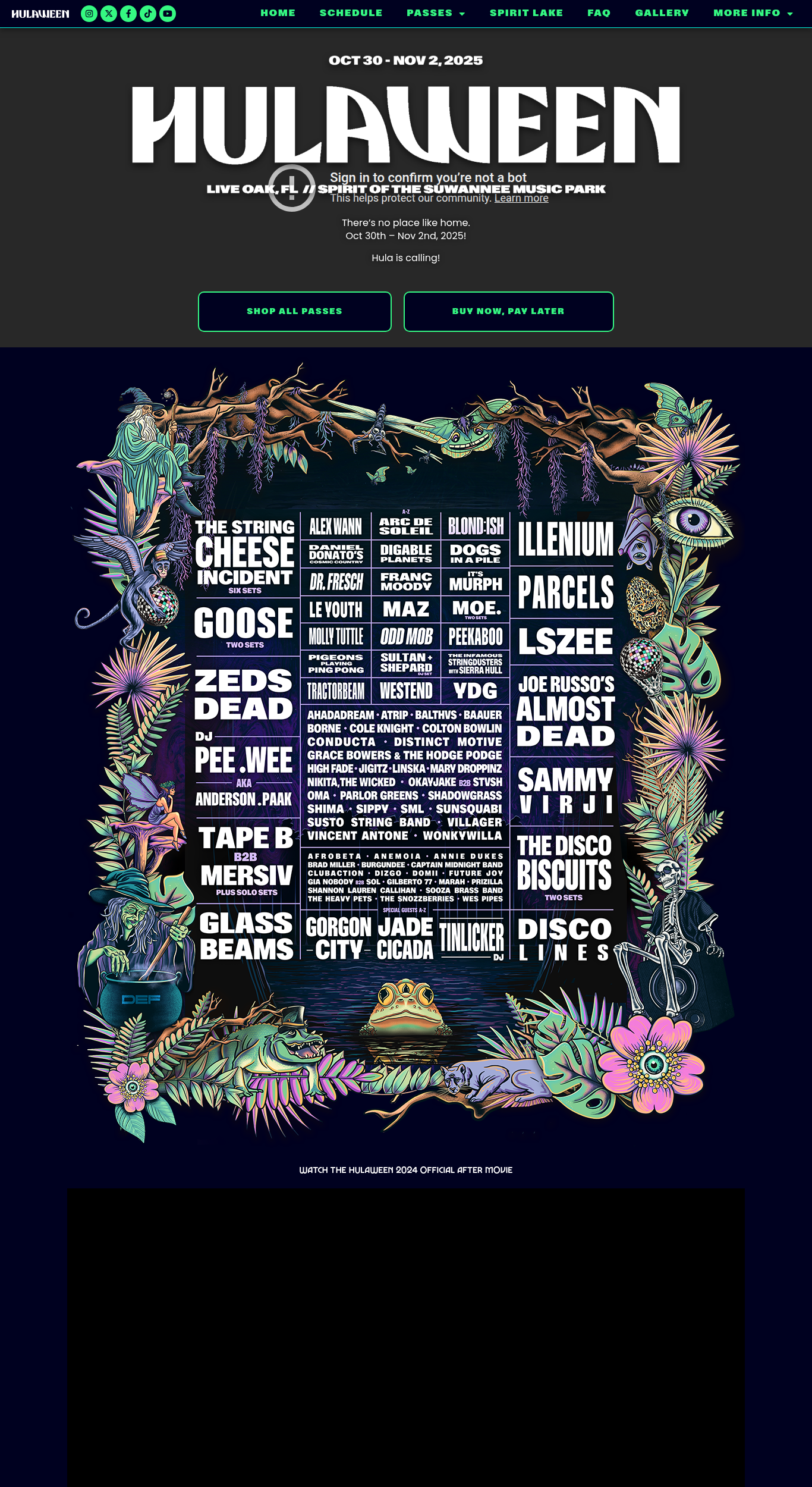 Hulaween Homepage