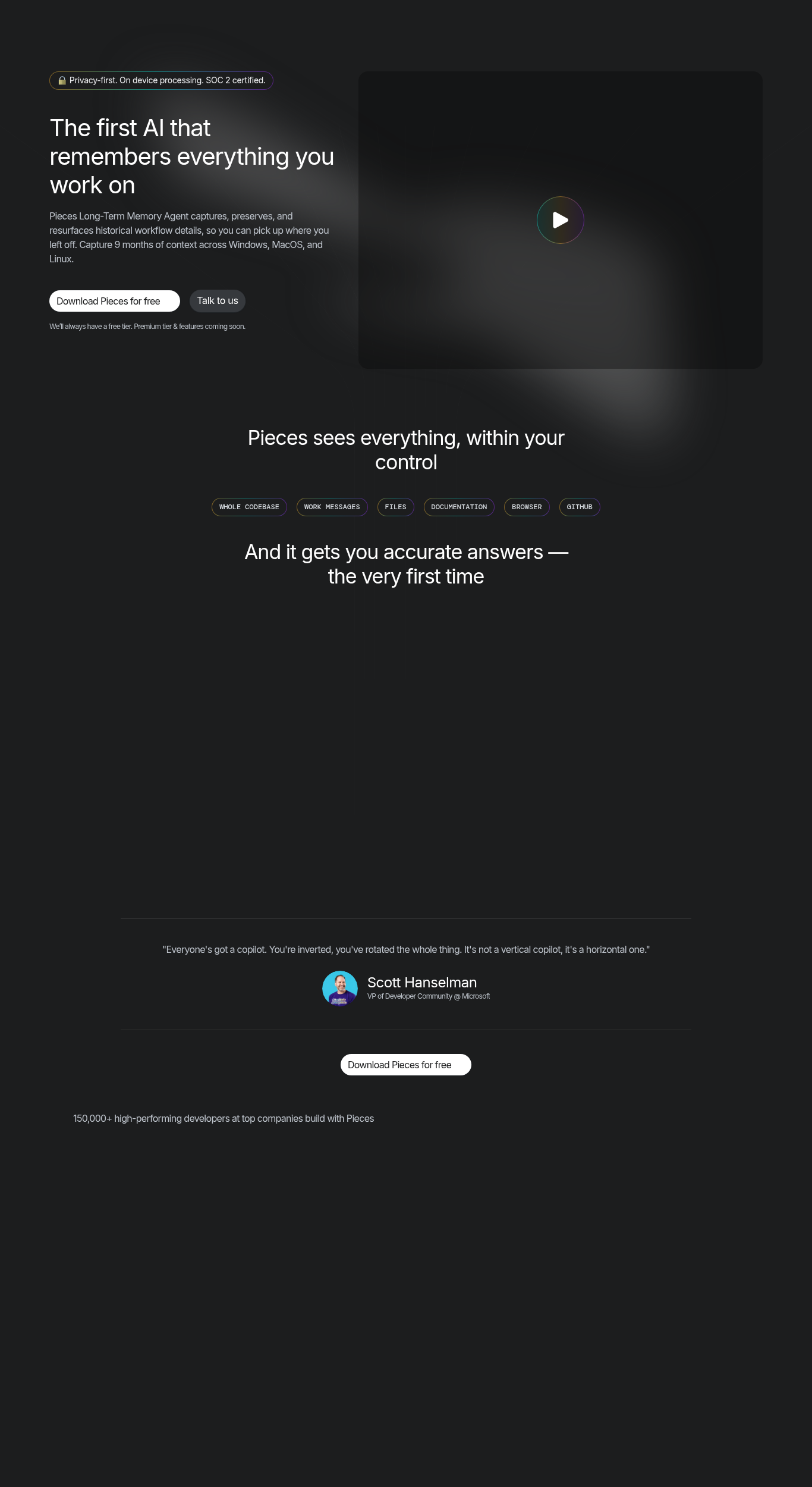 Pieces AI Screenshot