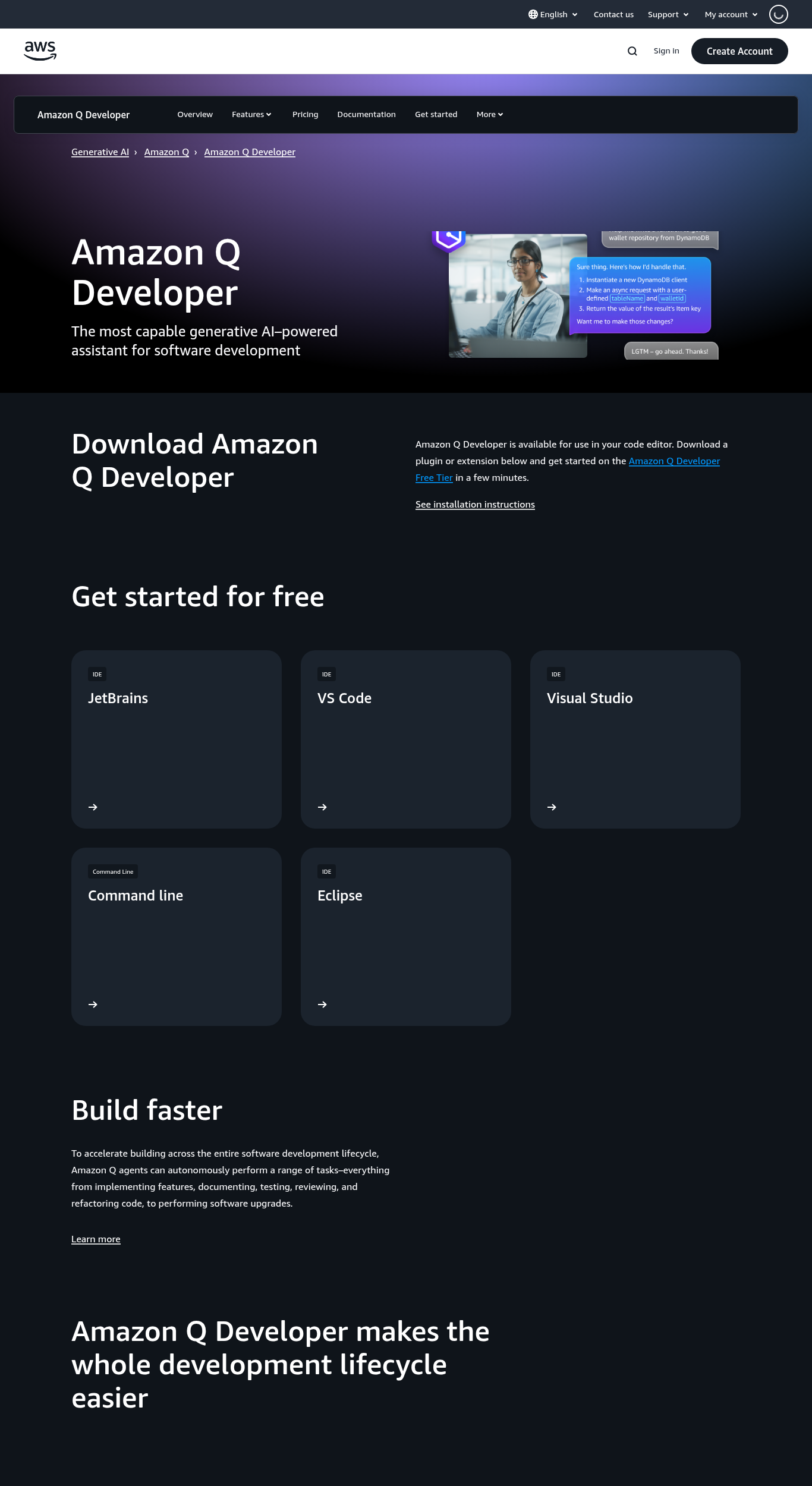 Amazon Q Developer Screenshot