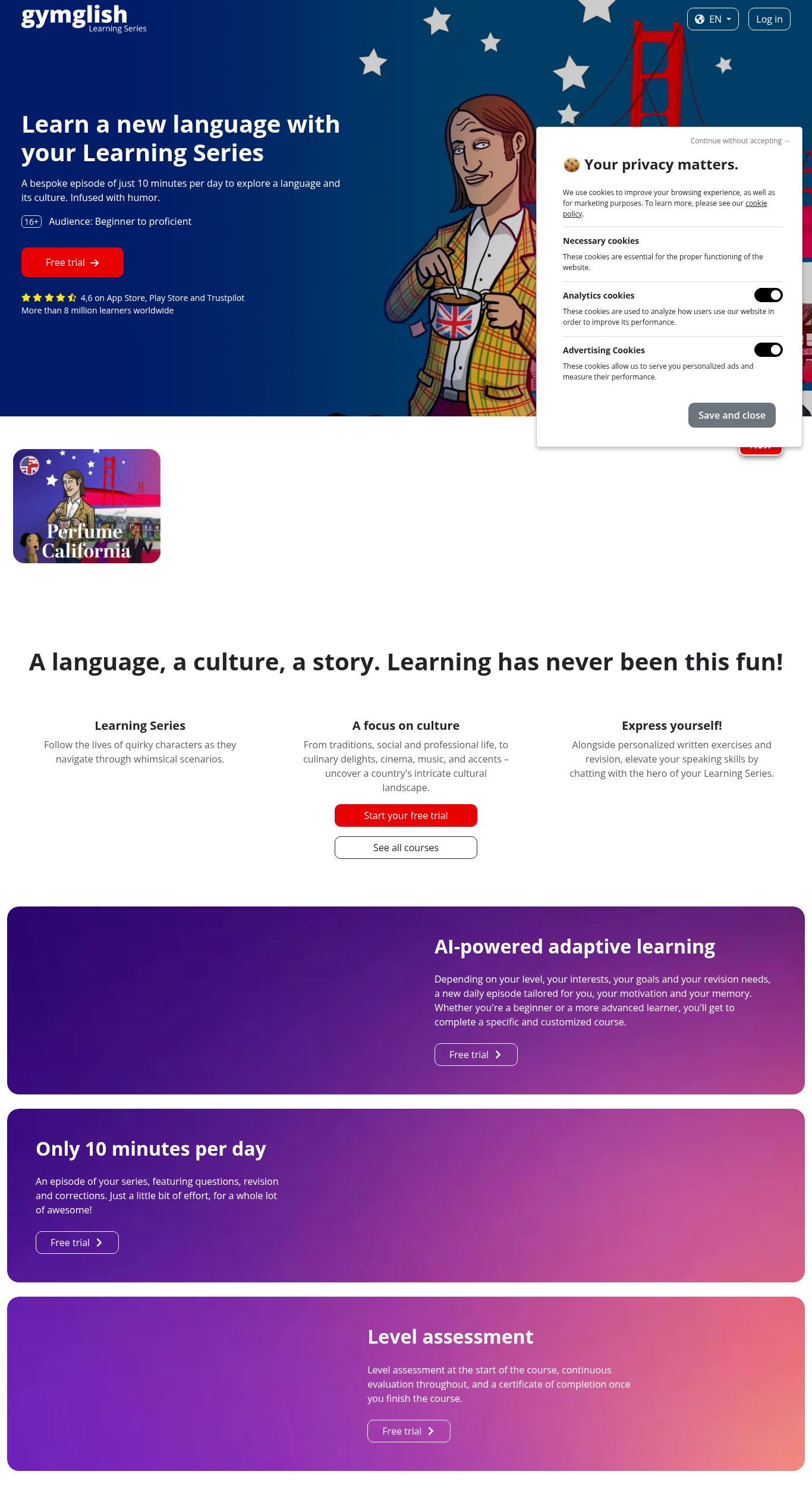 Gymglish公式サイト